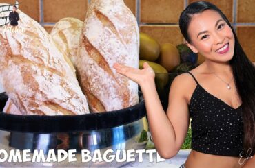 Easy Homemade Baguette | Bread Recipe | French Loaf | French Baguette