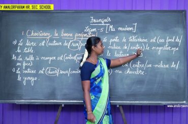 9 STD -  FRENCH  -  LECON 5  - GRAMMAR : REVISION   6 TO 10