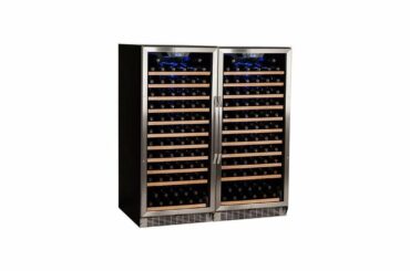 Edgestar 242 Bottle Built-In Side-by-Side Wine Cellar Stainless Steel - Black