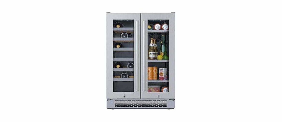 Avallon AWBC241GGFD 24 Inch Wide 21 Bottle and 60 Can Capacity Built-In Wine and Beverage Cooler wi Avallon AWBC241GGFD 24 Inch Wide 21 Bottle and 60 Can Capacity Built-In Wine and Beverage Cooler wi