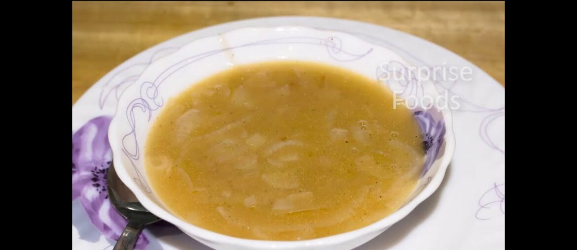 Onion soup (French cuisine recipe)