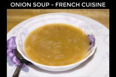Onion soup (French cuisine recipe)