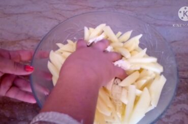 Aloo methi recipe) with French fries recipe by ayaan' kitchen