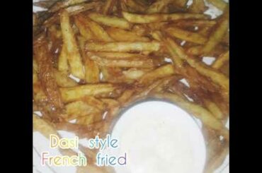 French fries Recipe.Homemade Perfect French fries recipe by little chef Maryum.