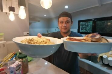 How to Cook French Toast and Pancit Canton Gourmet Style "Panlasang Pinoy"