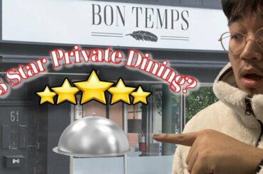 We got PRIVATE dining at a 5 STAR RESTAURANT!!!