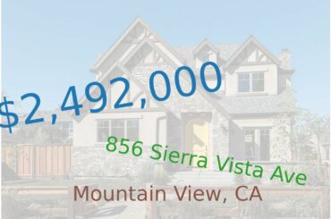 $2,492,000 home for sale in Mountain View, CA (856 Sierra Vista Ave, 94043)