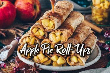 Apple Pie Roll-Ups (Baked Vegan French Toast) * Recipe