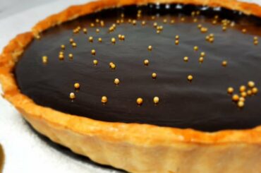 ChocolateTart Recipe | Silkiest Chocolate Pie| Make Classic French Dessert At Home Easily |