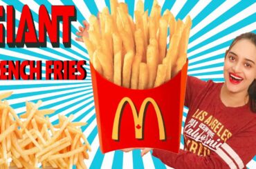 Making GIANT FRENCH FRIES at Home | MAKE IT GIANT Ep-8 | Giant Food Challenge | Life Shots
