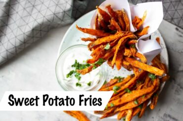 HOW TO MAKE CRISPY FRIES | Sweet Potato French Fries Recipe