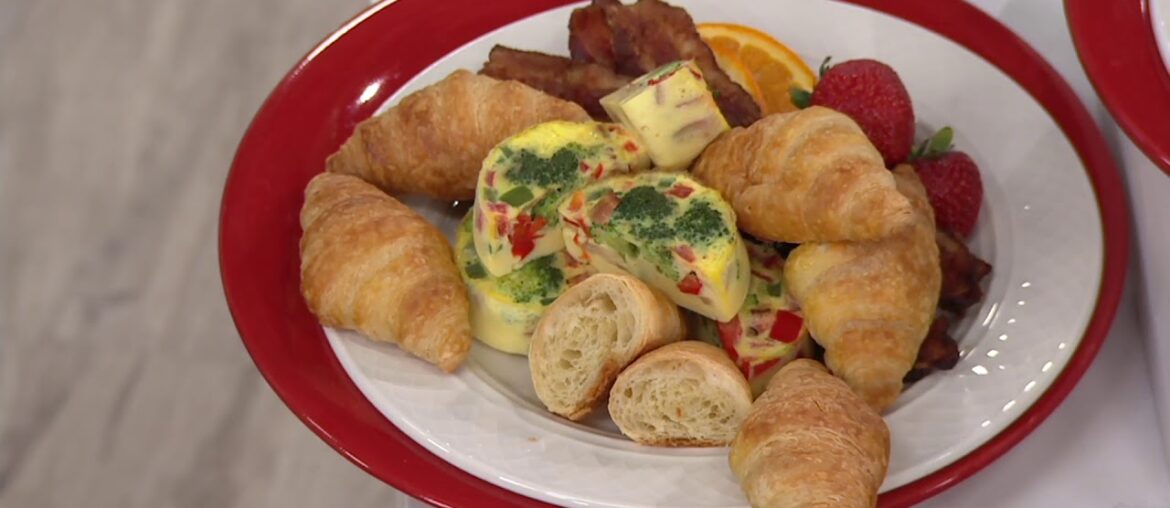 Authentic Gourmet 50 or 100 French Mini Butter Croissants on QVC
