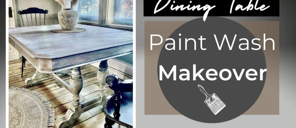 Easy Paint Wash Technique | Old Dining Table Makeover Ideas Easy Paint Wash Technique | Old Dining Table Makeover Ideas