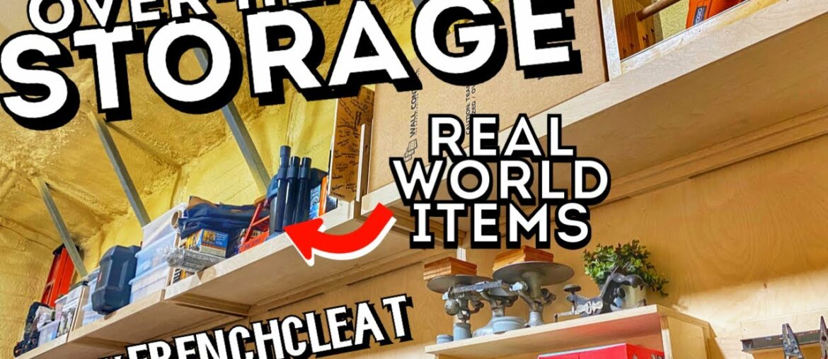 DIY Overhead Storage | French Cleat Edition | A Glimpse Inside How To DIY Overhead Storage | French Cleat Edition | A Glimpse Inside How To