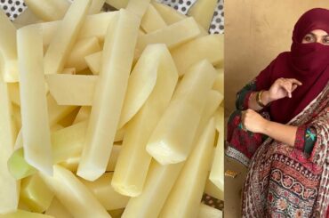 Crispy and dry fries, french fries recipe, Fries cooking, Homemade crispy fries, Aloo fries