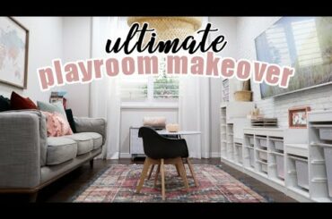 ULTIMATE PLAYROOM MAKEOVER! / ORGANIZE & DECORATE! / Check It Off With Caitlyn