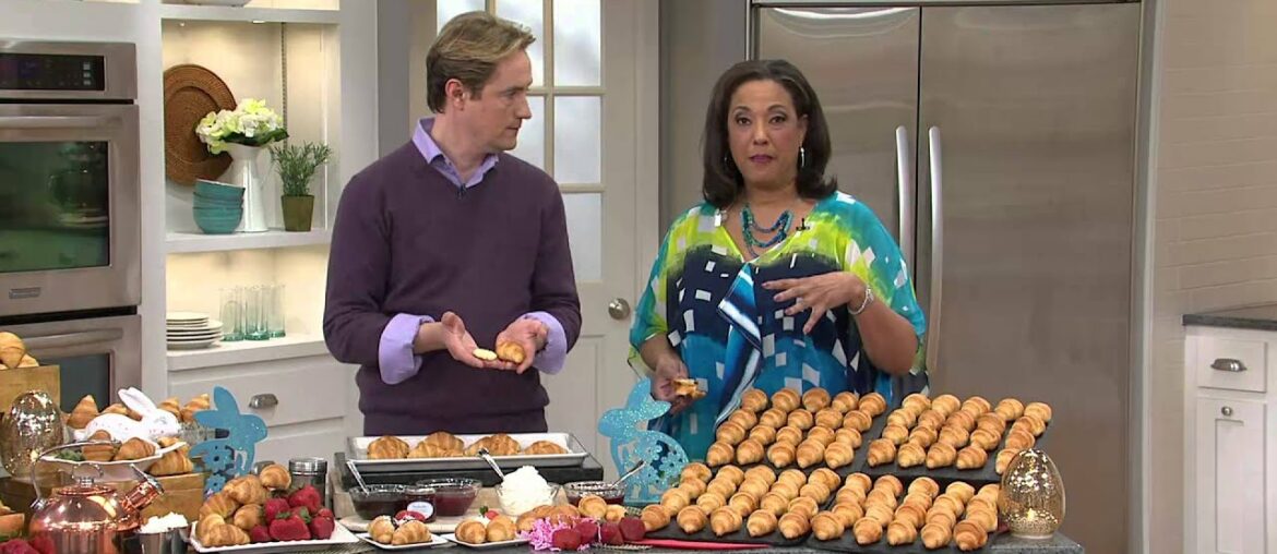 Authentic Gourmet (80) Mini French Butter Croissants with Dan Wheeler