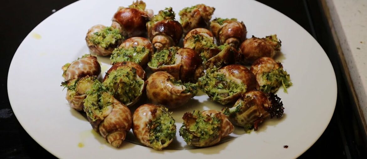 French Cuisine - Escargot with Garlic Butter