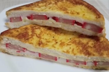 HOTDOG AND CHEESE FRENCH TOAST SIMPLE AND EASY RECIPE