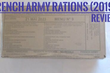 French army ration pack (Ration de Combat Individuelle Rechauffable) 24 hr | 2019 | Menu 9
