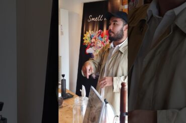 Demonstrating the new French press to go format of Gourmet Farms!