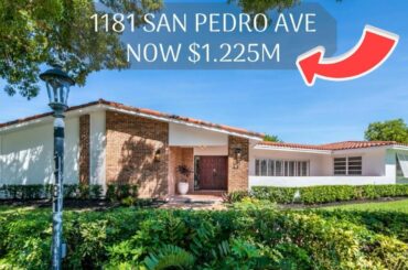 $110K PRICE DROP! 1181 San Pedro Ave, Coral Gables, FL [Miami Real Estate]