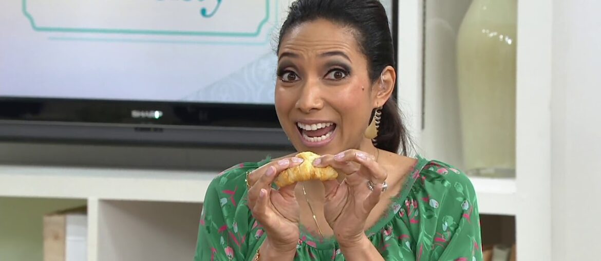 Authentic Gourmet 42-Ct French Mini Butter or Choc. Croissants on QVC