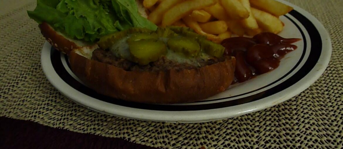 ASMR: Eating Gourmet Burger & French Fries (Request)