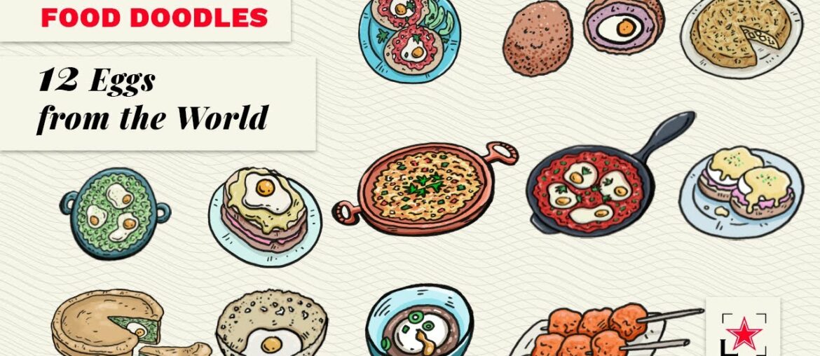 12 Eggs from Around the World - Food Doodles | Fine Dining Lovers