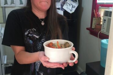 gourmet vegan dinner with french music and dancer