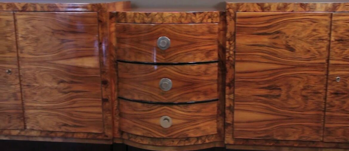 Antique French Art Deco Sideboard - Carrocel Restorations