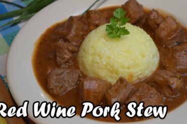 Red Wine Pork Stew | Wine Kebab | Pork Stew Recipe