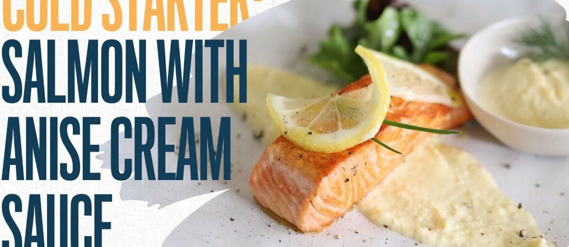 Salmon with anise cream sauce with pastis ( great with cold fish, vegetables or hard boiled eggs) Salmon with anise cream sauce with pastis ( great with cold fish, vegetables or hard boiled eggs)