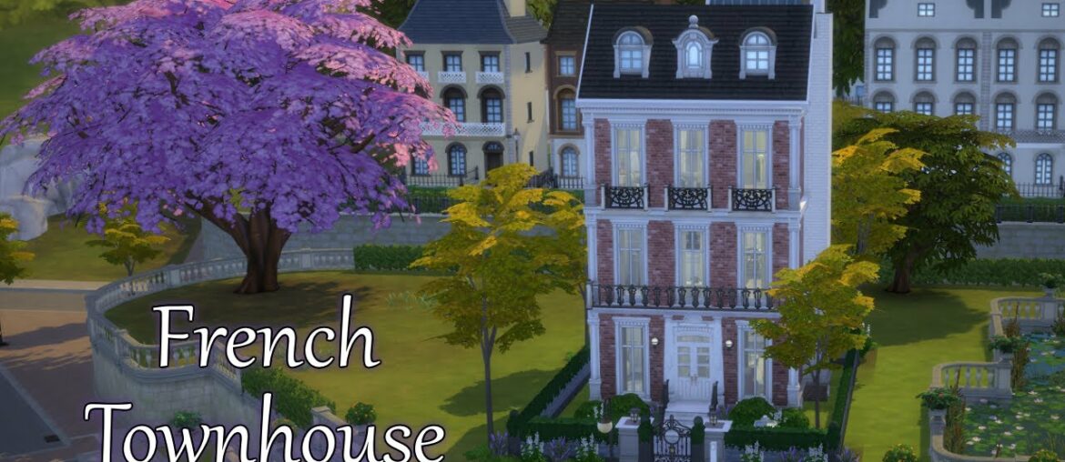FRENCH TOWNHOUSE | The Sims 4 | Speed Build | NO CC