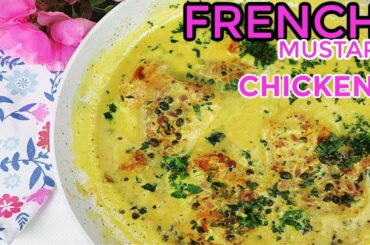 Creamy Parmesan Dijon Chicken 1-Skillet Dinner Meal Recipe | Quick & Easy | French Mustard Chicken