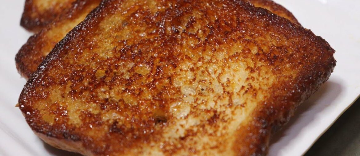 Super Easy Eggless French Toast Recipe