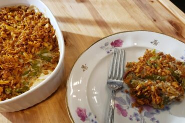 Classic French Onion Green Bean Casserole - Thanksgiving Side Dishes