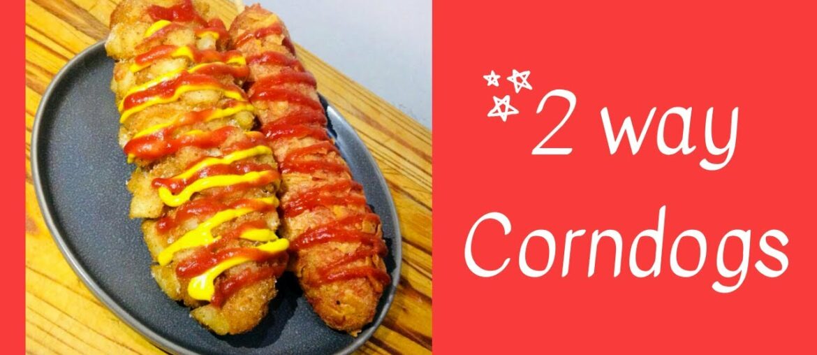 2 Way Corndog Recipe | Korean Street Food French fry Corndog & Doritos Flamin' Hot Corndog 2 Way Corndog Recipe | Korean Street Food French fry Corndog & Doritos Flamin' Hot Corndog
