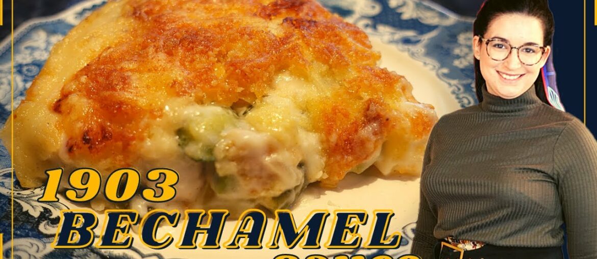 Making a 1903 French BECHAMEL recipe (white sauce) by the Chef Escoffier ||| VINTAGE COOKING Making a 1903 French BECHAMEL recipe (white sauce) by the Chef Escoffier ||| VINTAGE COOKING