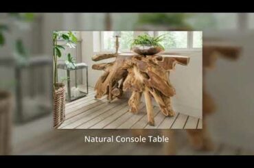 Buy french beam teak console table