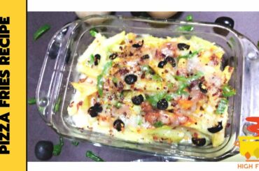 Pizza Fries Recipe By High Flame | simple pizza french fries