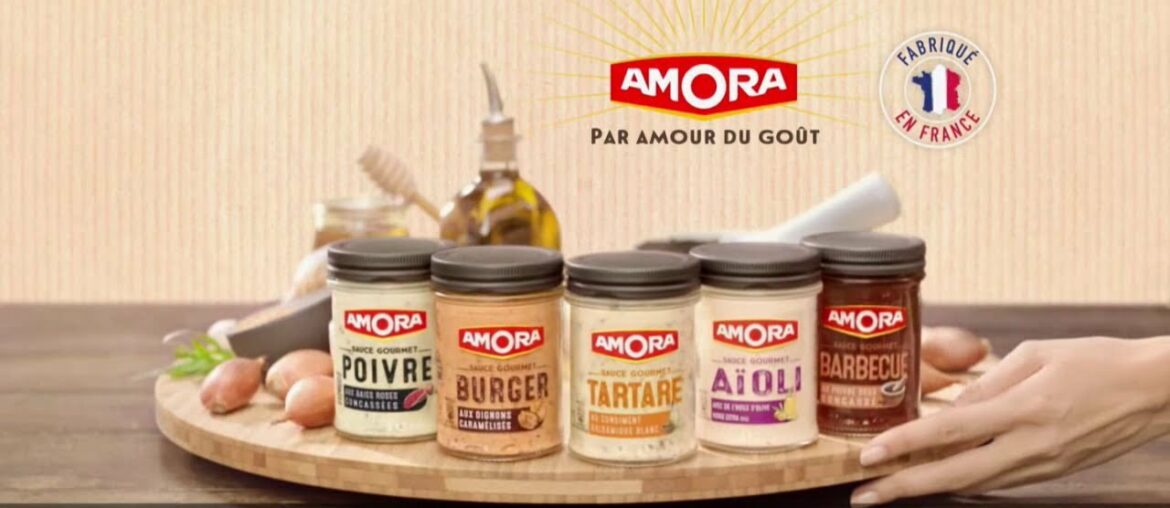 Sauce Gourmet Amora "fournisseur officiel du Tour de France" Pub 30s