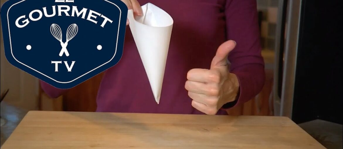 How To Fold A Parchment Piping Cone / Pastry Bag || Le Gourmet TV How To Fold A Parchment Piping Cone / Pastry Bag || Le Gourmet TV