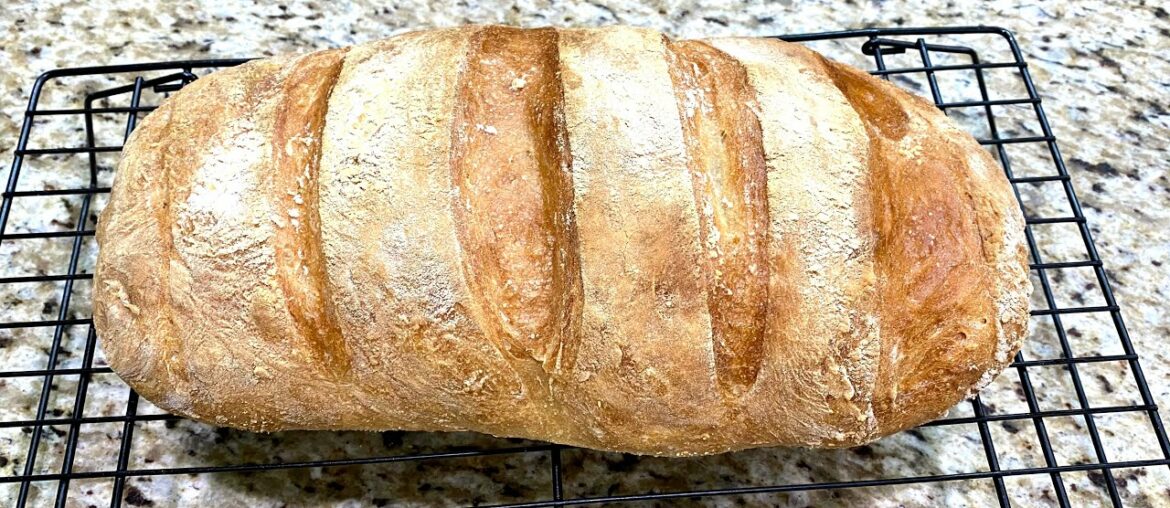 Easiest no kneading bread just mix, wait and bake by Magdi