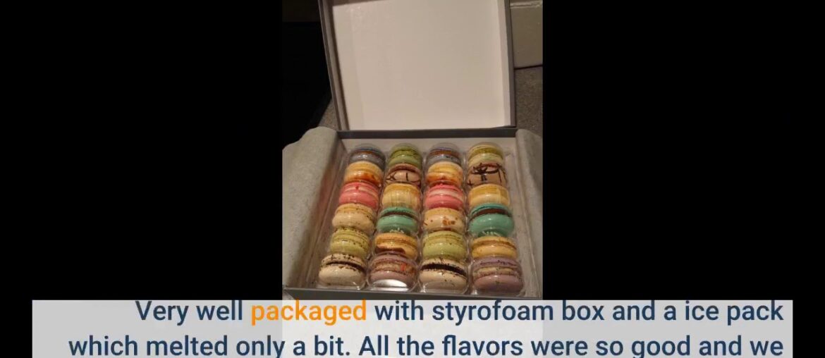 Kayla's Cake Premium French Macarons Cookies Gift Baskets Gourmet Chocolate Box Food Desserts B...