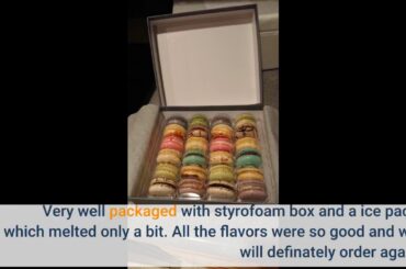 Kayla's Cake Premium French Macarons Cookies Gift Baskets Gourmet Chocolate Box Food Desserts B...