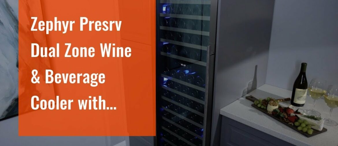 Zephyr Presrv Dual Zone Wine & Beverage Cooler with Glass French Door. 24 Inch 5.15 cu/ft. Refr… Zephyr Presrv Dual Zone Wine & Beverage Cooler with Glass French Door. 24 Inch 5.15 cu/ft. Refr...