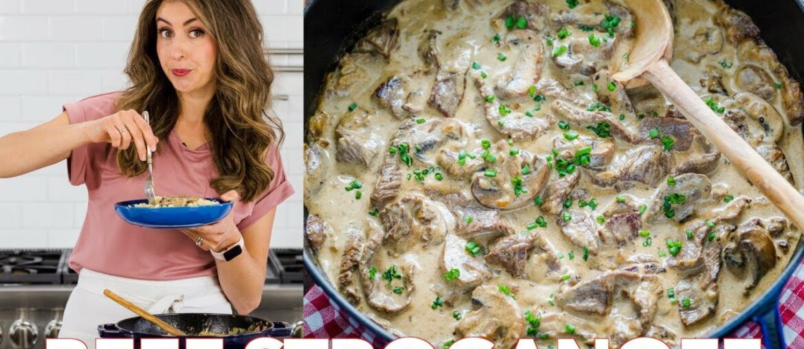 Easy Classic Beef Stroganoff Recipe - Natasha's Kitchen