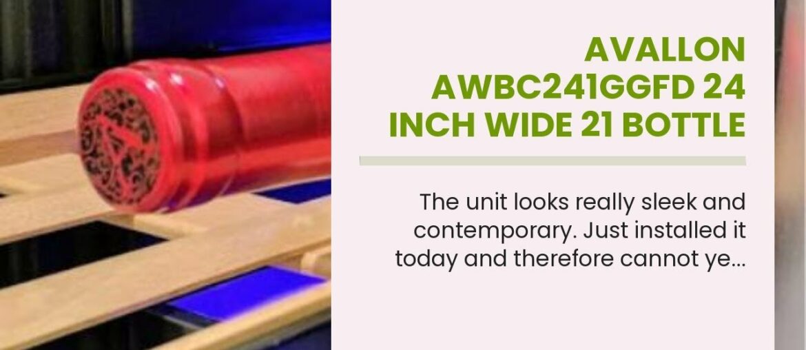 Avallon AWBC241GGFD 24 Inch Wide 21 Bottle and 60 Can Capacity Built-In Wine and Beverage Coole… Avallon AWBC241GGFD 24 Inch Wide 21 Bottle and 60 Can Capacity Built-In Wine and Beverage Coole...