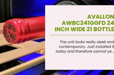 Avallon AWBC241GGFD 24 Inch Wide 21 Bottle and 60 Can Capacity Built-In Wine and Beverage Coole...